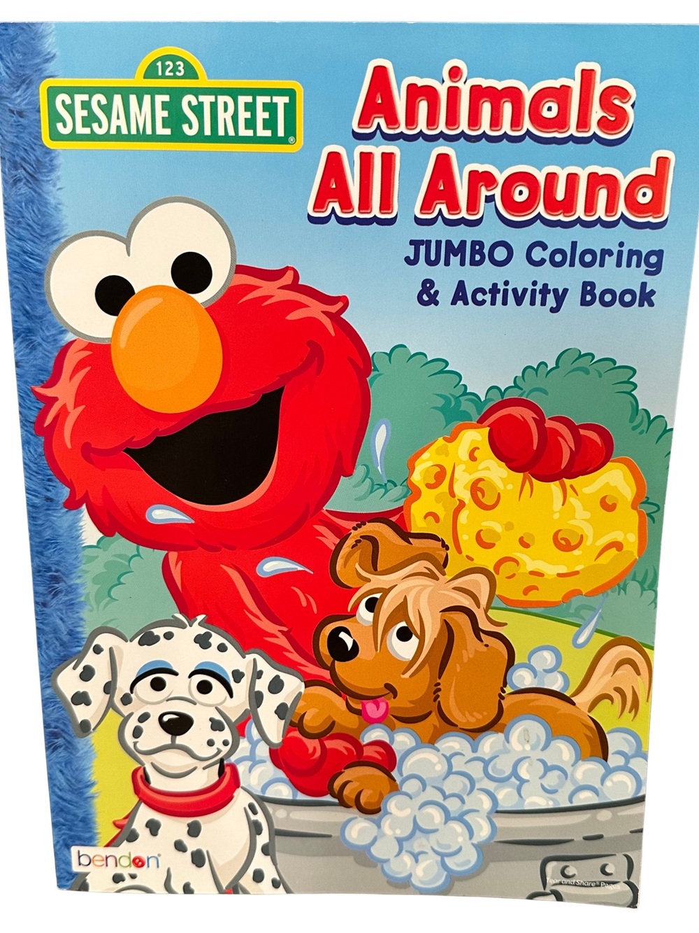 2014 Sesame Street Animals All Around Coloring & Activity Book Elmo Bendon